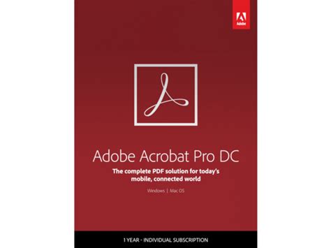 adobe acrobat pro dc subscription.